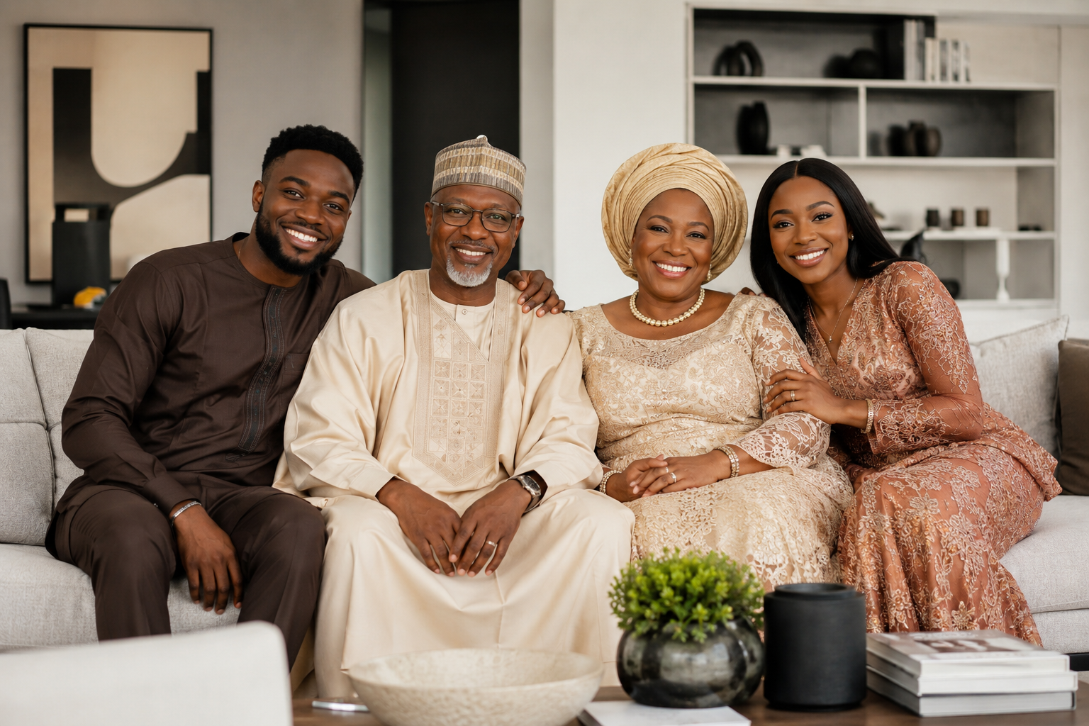 A multigenerational African family